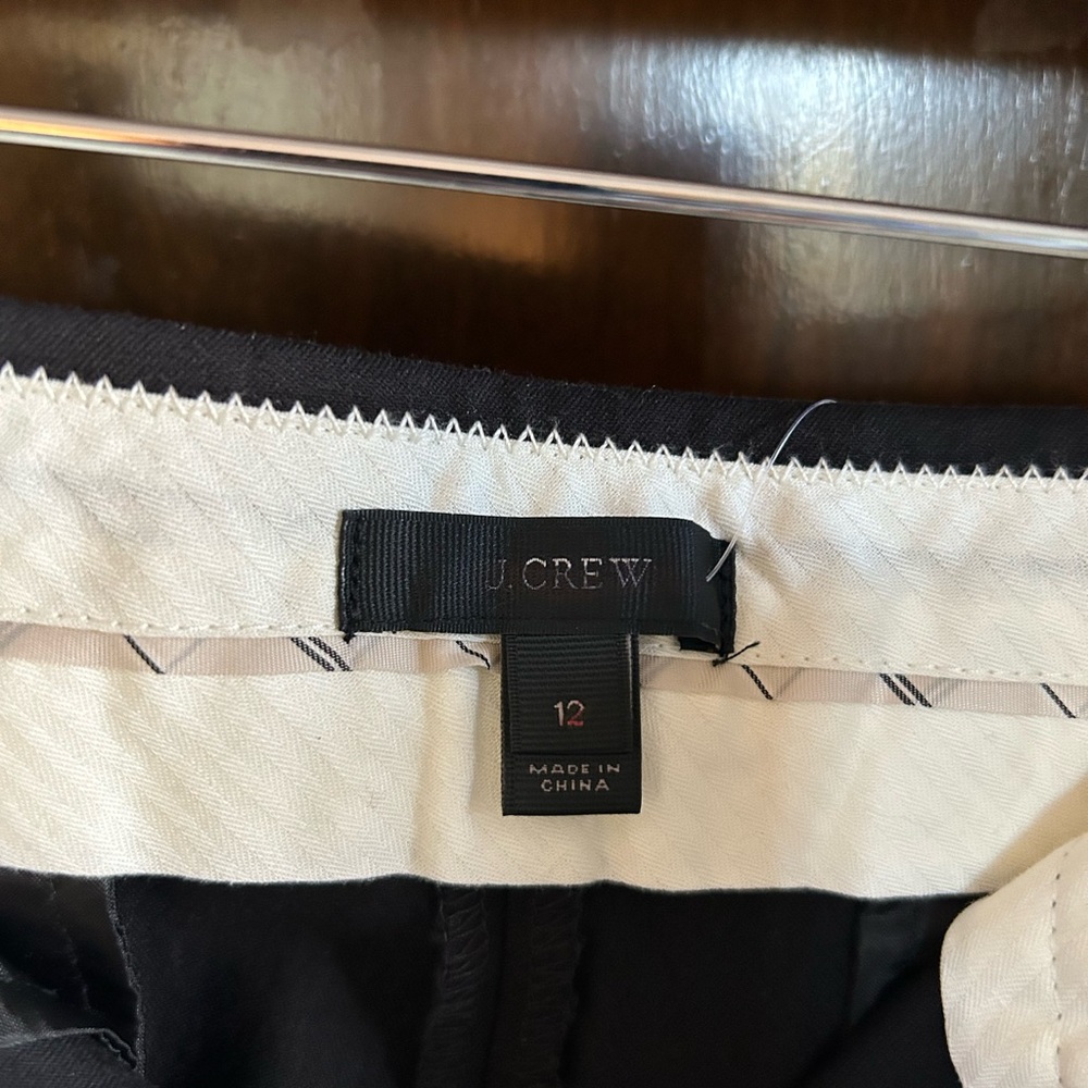 J. Crew Patio Pants, NWT, Black, size 12, perfect fit - Picture 5 of 6